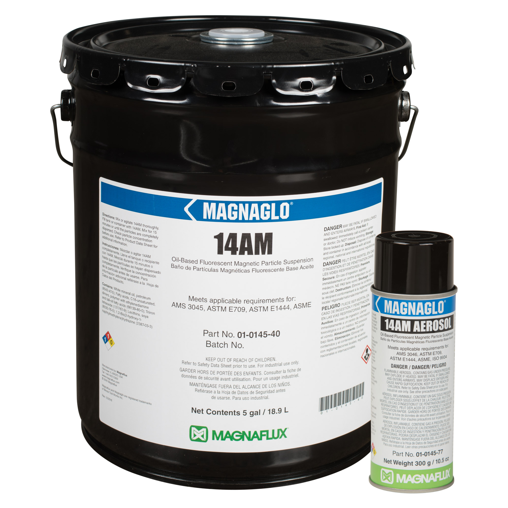 Cans Magnaflux WCP-2 Bright White Magnavis 2 Magnetic Particle Inspections 